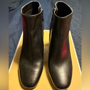 Michael Kors Sleek Black Ankle Booties